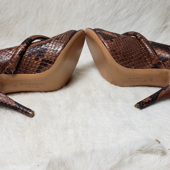 Givenchy Snakeskin Open Toe Stilettos Major Sexy! - Picture 3 of 7
